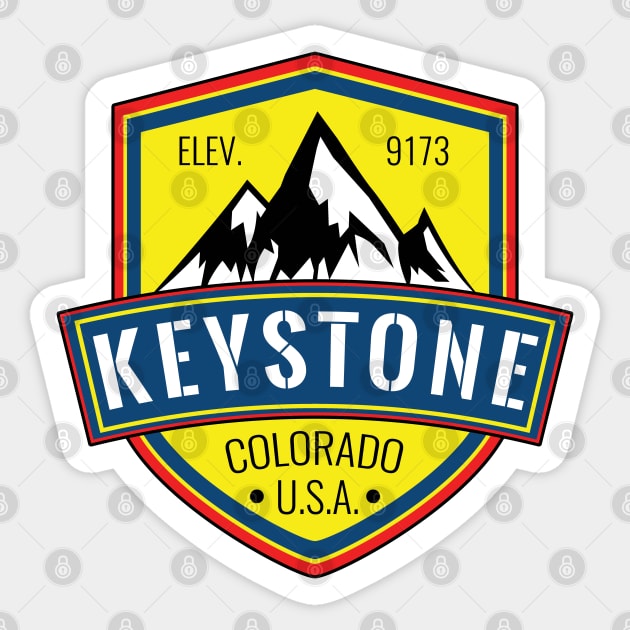 Skiing Keystone Colorado Sticker by heybert00
